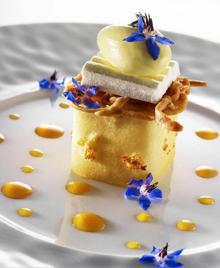 Dessert by Yannick Franques at Château Saint-Martin & Spa