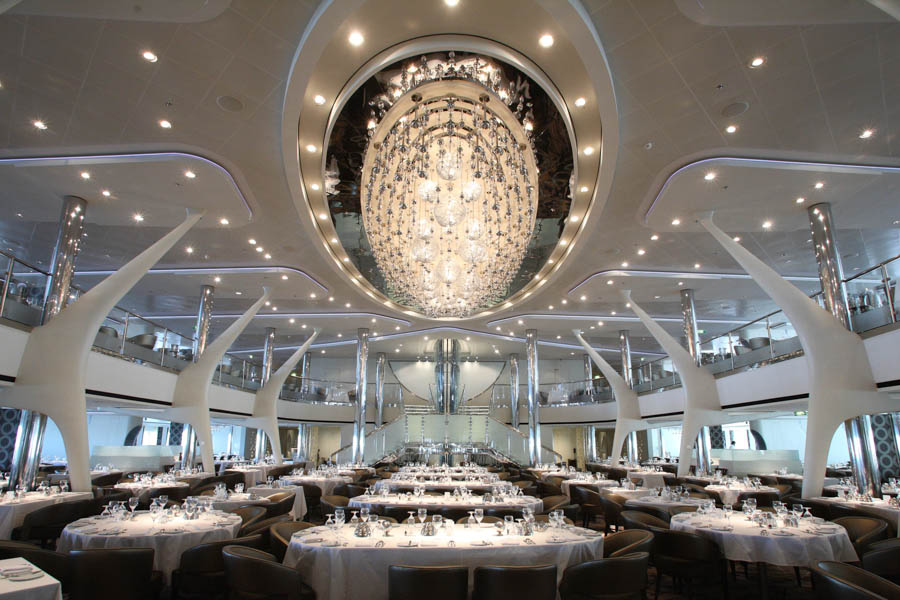 The dining room on board Celebrity Reflection